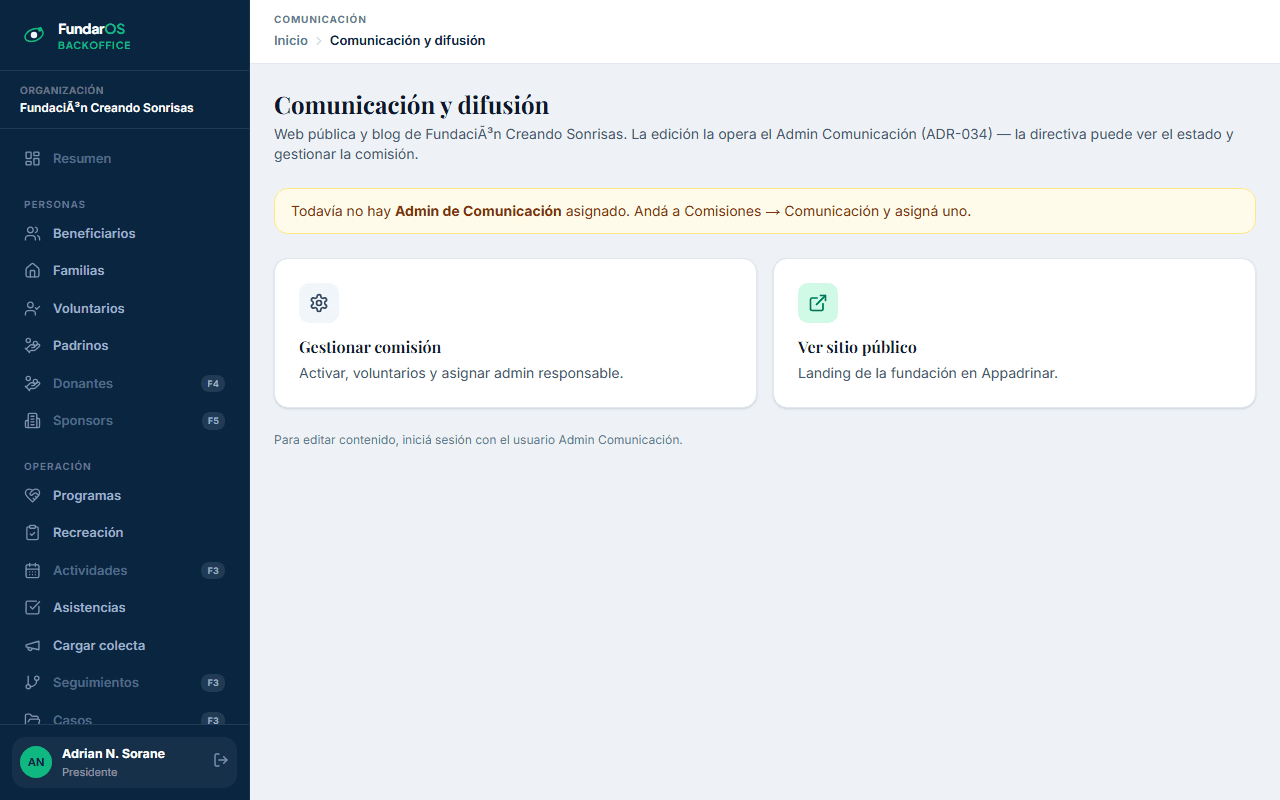 Panel de Comunicación
